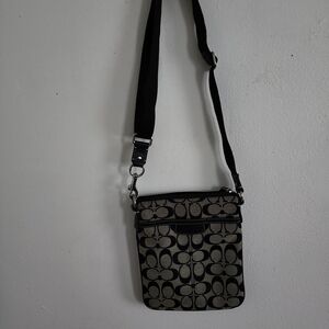 Coach Black and Gray Crossbody Bag